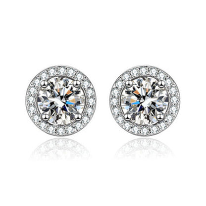 🌸 50% OFF NOW! 🌸Moissanite Silver Earrings – Hypoallergenic & Radiant Everyday Elegance 🎁