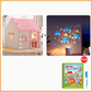 📢📢 50% OFF🎁 Kids Play Tent House – Cozy Indoor Hideaway with Checkered Curtains & Reading Nook