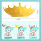 📢📢40% OFF !! ⏰ Kids' Ear Protective Cap – Waterproof Shower Hat, Adjustable & Cartoon Crown Design ✨