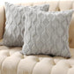 📢📢50% OFF !! ⏰Soft Plush Cushion Cover with Embroidered Geometric Diamond Pattern Minimalist Solid Color Throw Pillow
