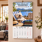 📢📢50% OFF !! ⏰2027 West Highland Terriers Through The Seasons Wall Calendar | Cute Westie Outdoor Adventure Hanging Calendar🐶