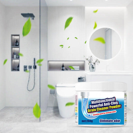 🏆Flash Sale⚡30K+ SOLD!Powerful Dissolving Deodorizing Floor Drain Cleaner Powder for Pipe Clearing