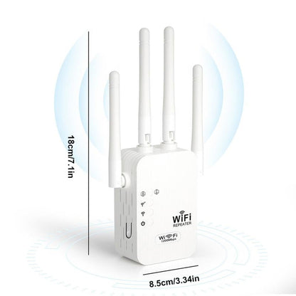 📶 2025 HOT SALE: 50% OFF! 🚀 WiFi Extender 1200Mbps Dual Band – Covers 10,000 sq.ft, Supports 50 Devices & Easy Setup 🌐🏠📦