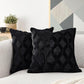 📢📢50% OFF !! ⏰Soft Plush Cushion Cover with Embroidered Geometric Diamond Pattern Minimalist Solid Color Throw Pillow