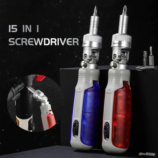 🥇15 in 1 Universal Adjustment Ratchet Screwdriver🎁