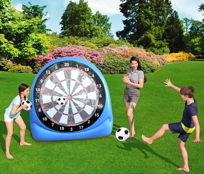 ✨Giant Inflatable Soccer Dart Board Game Set with 2 Soccer Balls and Air Pump🌞