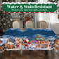 🎄🎁Stylish Christmas Printed Tablecloth – Stain Resistant, Wrinkle-proof, Easy Wash ✨