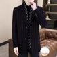 Men's Mid-Length Wool Coat | Thick Down, Elegant Design