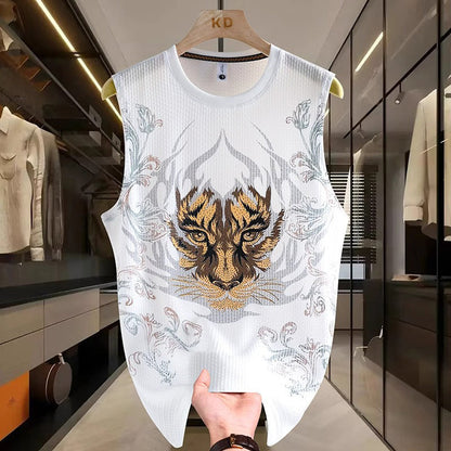 🔥Hot Sale🔥Men's Sleeveless Printed Cool Feeling Vest