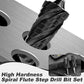 High Hardness Spiral Flute Step Drill Bit Set