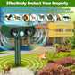 Outdoor Solar Powered Ultrasonic Animal Repeller