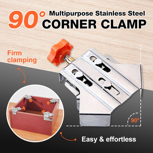 📢📢50% OFF !! ⏰ Multipurpose Stainless Steel 90 Degree Corner Clamp
