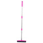 📢📢 50% OFF🧹 Pet Hair Remover Rubber Broom – Telescopic Handle & Built-In Squeegee for Carpets, Floors and Spills