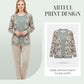 3-Piece Set Comprising An Elegant Women's Cardigan, Top and Trousers