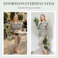 3-Piece Set Comprising An Elegant Women's Cardigan, Top and Trousers