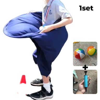 📢📢50% OFF !! ⏰Granny Pants Toss Lawn Game ! Retro inflatable ball game, easy to learn, complete kit with pump – hilarious outdoor fun for all ages. 👵😂