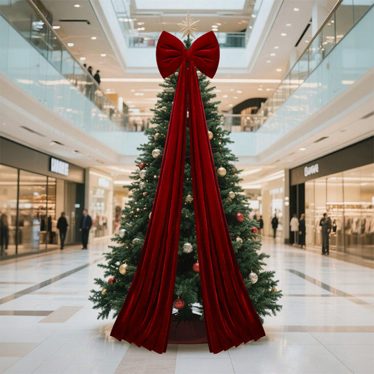 📢📢Xmas Pre-Sale 50% OFF🎀🎄Christmas Bow Ornament with Long Ribbons