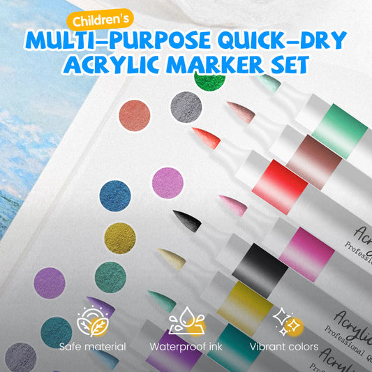 🎄Christmas Sale 60% OFF🔥Multi-Purpose Quick-Dry Acrylic Marker Set