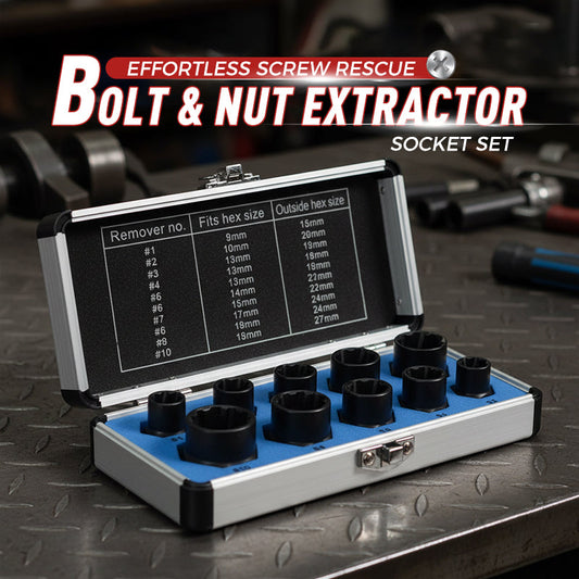 Damaged Nut and Bolt Extractor Socket Set