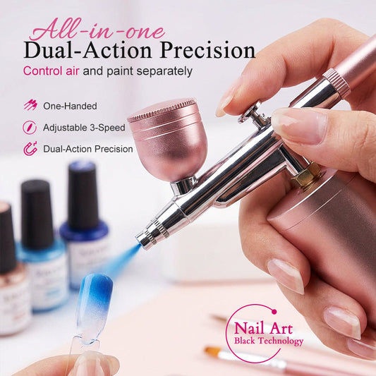 📢📢50%  OFF !! ⏰Cordless Airbrush Kit with Compressor for Makeup💕