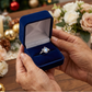 🎉 LIMITED TIME 50% OFF! 💍 Geometric Oval Ring with Zirconia Accents – Moonstone Center, Sparkling Details & Versatile Elegance ✨