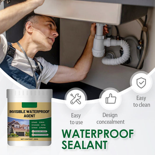 📢📢 50% OFF💧Clear Waterproof Sealant – Brush-On Leak & Crack Repair, Invisible Protective Barrier