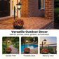 💎 50% OFF! 💎 Outdoor Solar Garden Light with Planter Base – Vintage Warm Glow, All-Weather Iron Design & Dual Function 🌸🌙