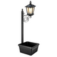 💎 50% OFF! 💎 Outdoor Solar Garden Light with Planter Base – Vintage Warm Glow, All-Weather Iron Design & Dual Function 🌸🌙