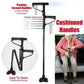 📢📢50% OFF !! ⏰ Dual-Handle Folding Walking Cane with Built-in LED Light & Pivoting Base 🌟
