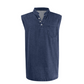 📢📢50% OFF !! ⏰Retro Style Sleeveless T-Shirt with Three Buttons
