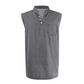 📢📢50% OFF !! ⏰Retro Style Sleeveless T-Shirt with Three Buttons