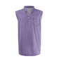 📢📢50% OFF !! ⏰Retro Style Sleeveless T-Shirt with Three Buttons