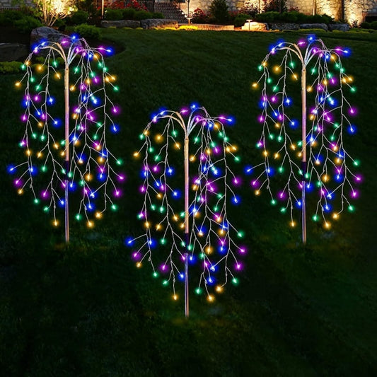 🌞Solar Garden Lights Outdoor Decor – Waterproof, Cordless & Glowing for Beautiful Night Ambiance 🌙🌿