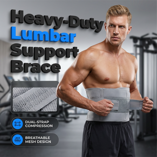 🛡️Dual-Strap Compression Back Brace – Breathable, Supportive & Adjustable for All-Day Comfort ✨💪