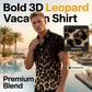 👕 Men's Short Sleeve Leopard Print Button Down Shirt 🐆