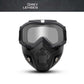 🛡️ Face shield ✅ Detachable Face Mask & Anti-Fog Venting | Clear Protective Comfort 😎
