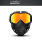 🛡️ Face shield ✅ Detachable Face Mask & Anti-Fog Venting | Clear Protective Comfort 😎