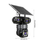 📷 Solar Security Camera ✅ Triple View & 360° PTZ | Full-Color Night Vision ☀️