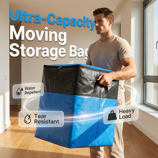 🧳 Collapsible Storage Moving Bag ✅ Extra-Large Capacity & Reinforced Handles | Easy Packing & Transport 📦