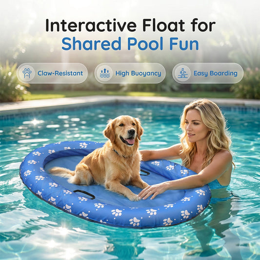🐾 Portable Inflatable Pet Pool Float ✅ Puncture-Resistant & Easy to Store | Summer Water Fun for Pets 🌊