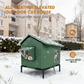 🐾 50% OFF 🔥 All-Weather Elevated Outdoor Cat House ✅ Waterproof & Warm Lined Shelter | Foldable Raised Design 🐱