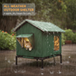 🐾 50% OFF 🔥 All-Weather Elevated Outdoor Cat House ✅ Waterproof & Warm Lined Shelter | Foldable Raised Design 🐱