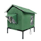 🐾 50% OFF 🔥 All-Weather Elevated Outdoor Cat House ✅ Waterproof & Warm Lined Shelter | Foldable Raised Design 🐱