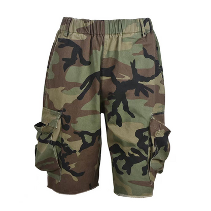 🔥 50% OFF 🩳 Women's Camouflage Cargo Shorts with Pockets✨