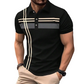 👕Men's Striped Short Sleeve Collared Top🌿