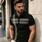 👕Men's Striped Short Sleeve Collared Top🌿