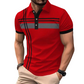 👕Men's Striped Short Sleeve Collared Top🌿