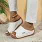 🔥 50% Discount 👡 Women’s Casual Wedge Slide Sandals ✅ Cushioned Comfort & Stable Lightweight Sole | Everyday Summer Style ✨