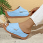 🔥 50% Discount 👡 Women’s Casual Wedge Slide Sandals ✅ Cushioned Comfort & Stable Lightweight Sole | Everyday Summer Style ✨