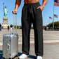 👖 Men’s Elastic Waist Drawstring Straight Leg Pants 🌿